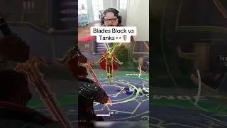 BLADE BLOCKS VS TANKS 😳🛡️. #marvelrivals