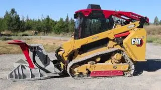 Caterpillar 299D3 XE Steel Track Equipped with HEA Defender Ballistic Door and Top Guard