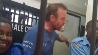 Dutch Man Caught in Camera assaulting a police Officer in Diani, Kwale County