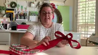 Double Ribbon Bow for a Wreath