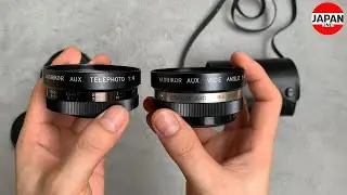 YASHICA lens Set レンズ - Yashikor Aux Telephoto 1:4 & Wide Angle 1:4