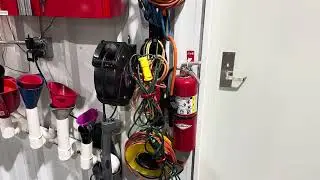 Funnel Storage - Extension Cord Storage - Spray Paint Storage 