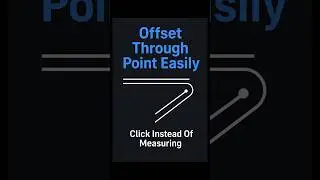 AutoCAD Offset Through Point Trick | Offset Without Typing a Distance