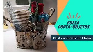 #Tutorial Costura F&aacute;cil 2 - Cesta porta-objetos o multiuso. Nivel principiante. Menos de 1 hora.