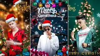 Merry Christmas Photo Editing  PicsArt Manipulation Tutorial | #shorts | #Christmas
