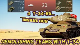 HOLY MOTHER OF T-34-85 (War Thunder T-34-85 series Compilation)