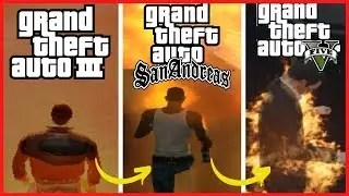 GTA Evolution of WASTED by GETTING BURNED in GTA Games (2001-2020)