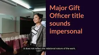 The Role and Challenges of a Major Gift Officer