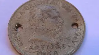 A 1968 Articas Uruguay Old  Coin