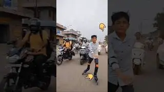 Daku Road skating #mahiskates #skating #lathi #viral #trending