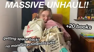 first ever unhaul!!📚❌💔|| leaving space for books that actually excite me