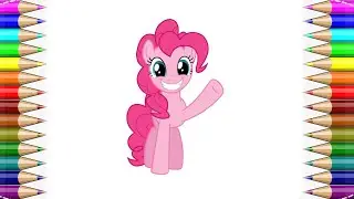 How to Draw Pinkie Pie Step by Step🥰Easy Drawing for Kids💖 #viralvideo #drawing #art #mlp #PinkiePie