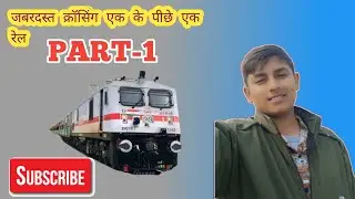 Train Ki Tez Raftar 💨 | Superfast Train Video##High Speed Train Crossed Platform | Amazing View