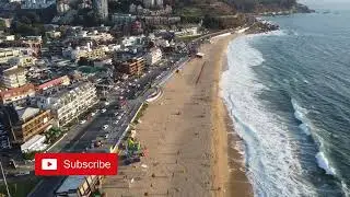 4K 2022 Re&ntilde;aca Main Beach, Summer Drone View