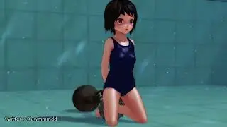 Girl Underwater Breath Hold
