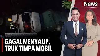 Gagal Menyalip, Truk Terguling Timpa Mobil | iNews Pagi (05/02)