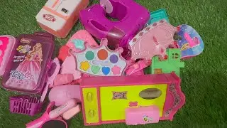 2:04 Minutes Satisfying Unboxing Hello Kitty Tiny Barbie Doll Makeup Set | ASMR | Cute Mini Toys