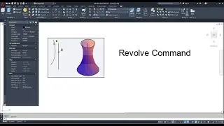 AutoCAD 3D Revolve Command Tutorial Complete | AutoCAD Revolve | #autocad3d #revolve