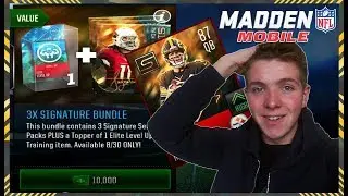 MADDEN MOBILE 18 SIGNATURE BUNDLE PACK OPENING! | 86+ SIGNATURE SERIES 1 PROMO PULLS & ELITES!