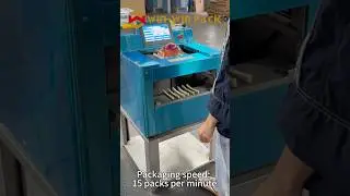 Food Wrapping Machine for Dragon Fruit #clingfilmwrappingmachine #commercialpackagingmachine #shrots