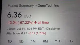 🔴 DermTech Inc. DMTK Stock Trading Facts 🔴