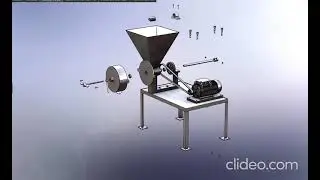 Exploded View Of Pepper Grinding Machine