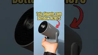 Projetei a Maior Tela com o Mini Projetor 📽️ Bettdow AC1075 😮