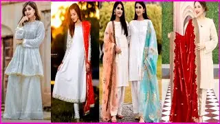 Beautiful Plain suit design 2020 | Latest plain suit matching dupatta | Plain suit designs 2020