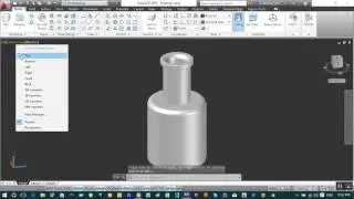 Autocad 3d bottle
