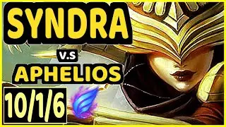 INNAXE (SYNDRA) vs APHELIOS - 10/1/6 KDA BOTTOM ADC CHALLENGER GAMEPLAY - EUW