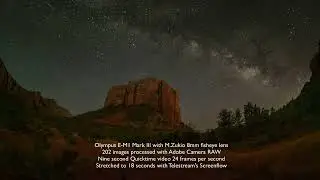 Courthouse Butte Milky Way time lapse