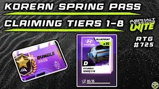 Asphalt Unite | Korean Spring Unite Pass - Claiming Tiers 1-8 | RTG #725
