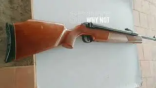 Diana Model 54 Air King Floating Action Recoilless Spring Powered Hardwood Stock air rifle.