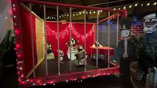 The Former Wonderland Pier Monkey Band Show in Christmas Decor 