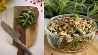 سلطة الباميا 🥗 طبق مميز ورهيب في جمعاتكم كل من يذوقها بيسألكم عن الطريقة اضمن لكم هالشيء 👌✨ ١٥ ثانية