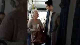 Young and old&hellip;connected by kindness🤍🚌 #humanity #people #animals #help #empathy #tollerance