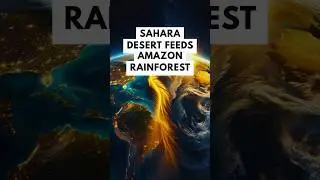 The Sahara Desert Actually Feeds the Amazon Rainforest 🥠🌳 #amazon #sahara #facts