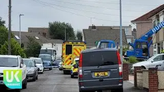 Pensioner crushed to death by heavy load falling from crane working at house | brexit UK news today