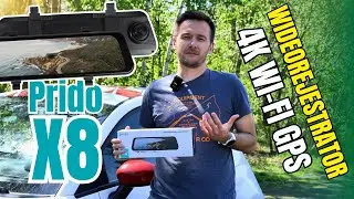 Prido X8 4K Wi-Fi GPS 🚘 Wideorejestrator, kt&oacute;ry zastąpi lusterko w aucie