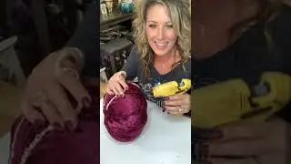 DIY Velvet Pumpkin Makeover | Hobby Lobby Pumpkin Transformation with Florals & Spooky Skull