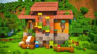 Minecraft: Two Player Italian Themed Starter House Build Tutorial