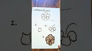 Easy tricks for hibiscus 🌺 flower || step by step #mehndi #hack #shorts #ytshorts #tutorial #explore