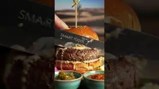 Arabian Burger Feast 🏜️ | Juicy Lamb Burger with Tahini & Harissa | ASMR Cutting by Smart Foods