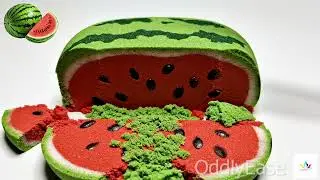 Ultimate kinetic sand fruit cutting satisfying ASMR 🍉