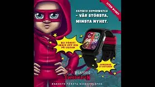 🤩 SAFEKID SUPERWATCH ⌚️&ndash; v&aring;r st&ouml;rsta, minsta nyhet. 🌟