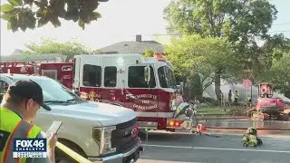 Developing: Charlotte Fire Dept. responds to natural gas line fire