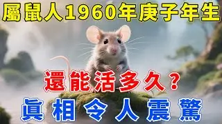 屬鼠人，1960年庚子年生，還能活多久？眞相令人唏噓，很多人看完都沉默了！【福慧生肖】#生肖 #運勢 #風水 #財運 #命理