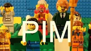 LEGO Pim And Pom Playing Ping Pong (Stop Motion Animation)