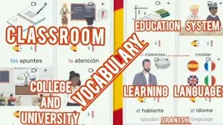 Classroom, university and education system - Spanish vocabulary 
