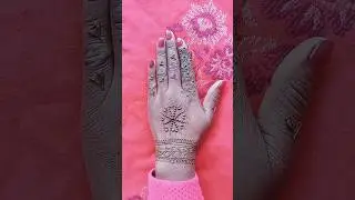 simple Arabic mehndi design #mehndi#easytrick#mehndidesign#viral #shorts#trending